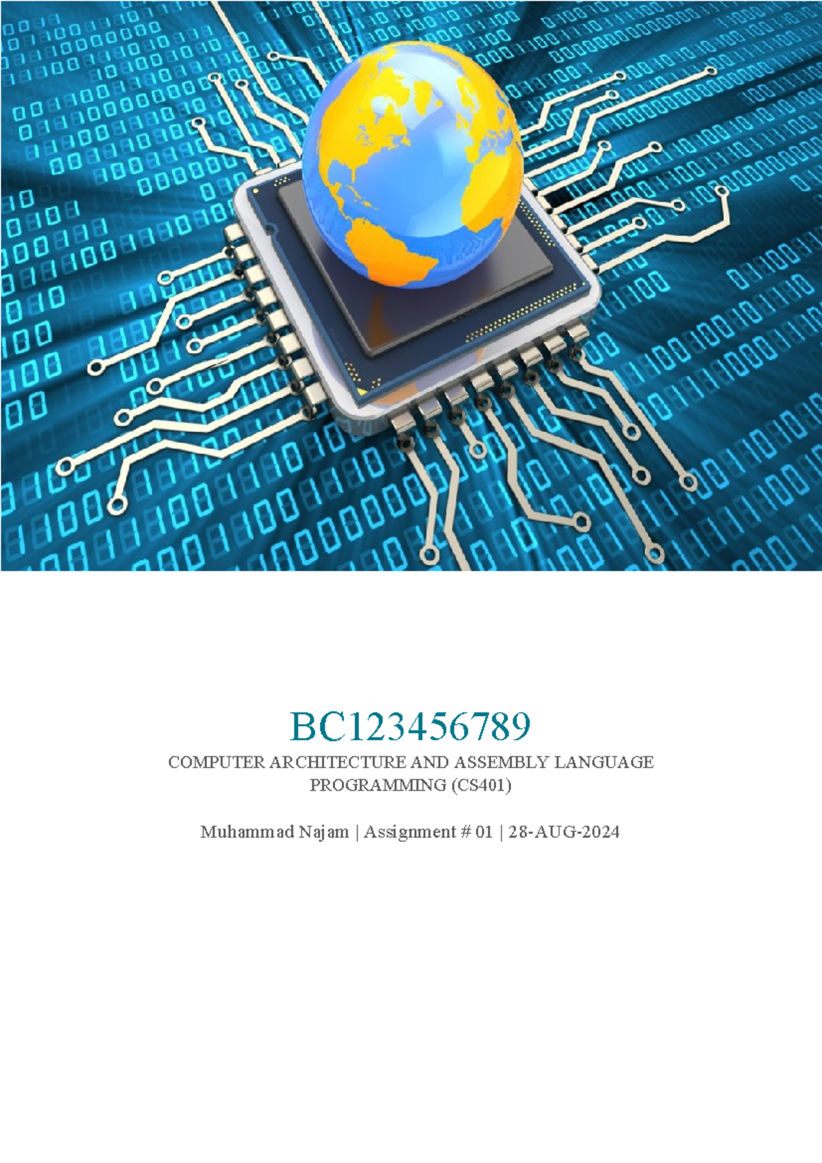 CS401 Assignment - BC COMPUTER ARCHITECTURE AND ASSEMBLY LANGUAGE ...