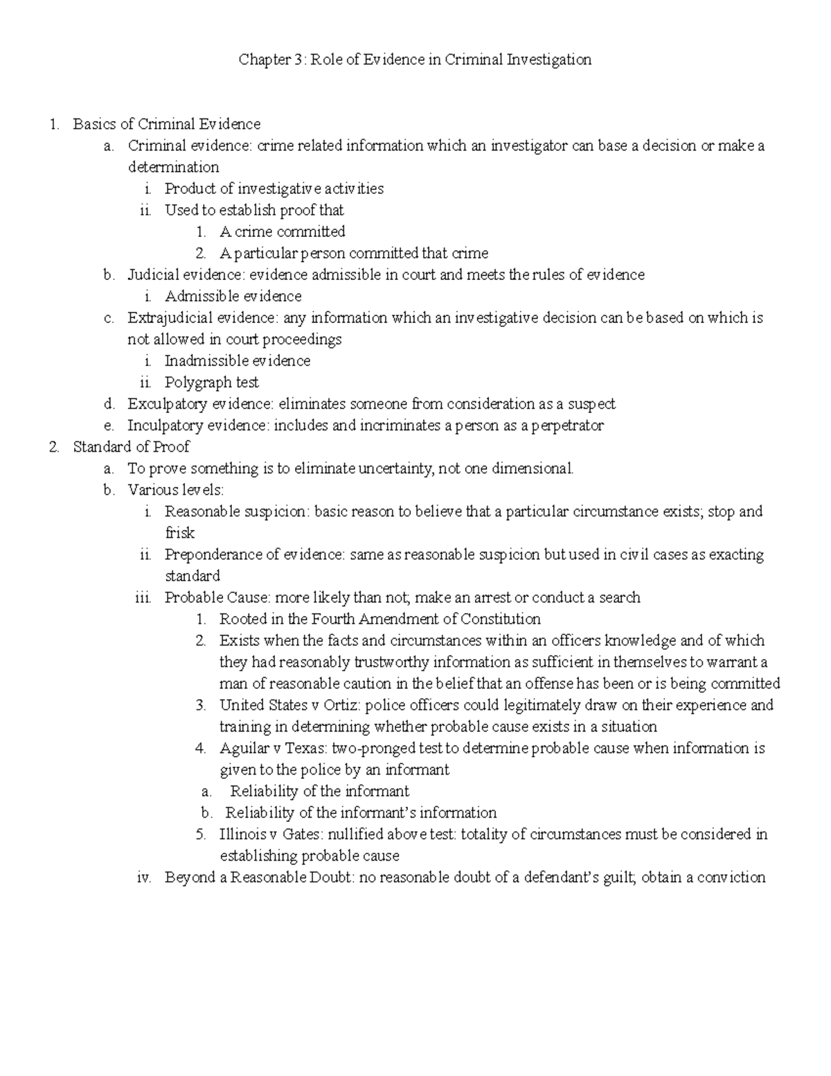 chapter-3-chapter-3-role-of-evidence-in-criminal-investigation-1-basics-of-criminal-evidence