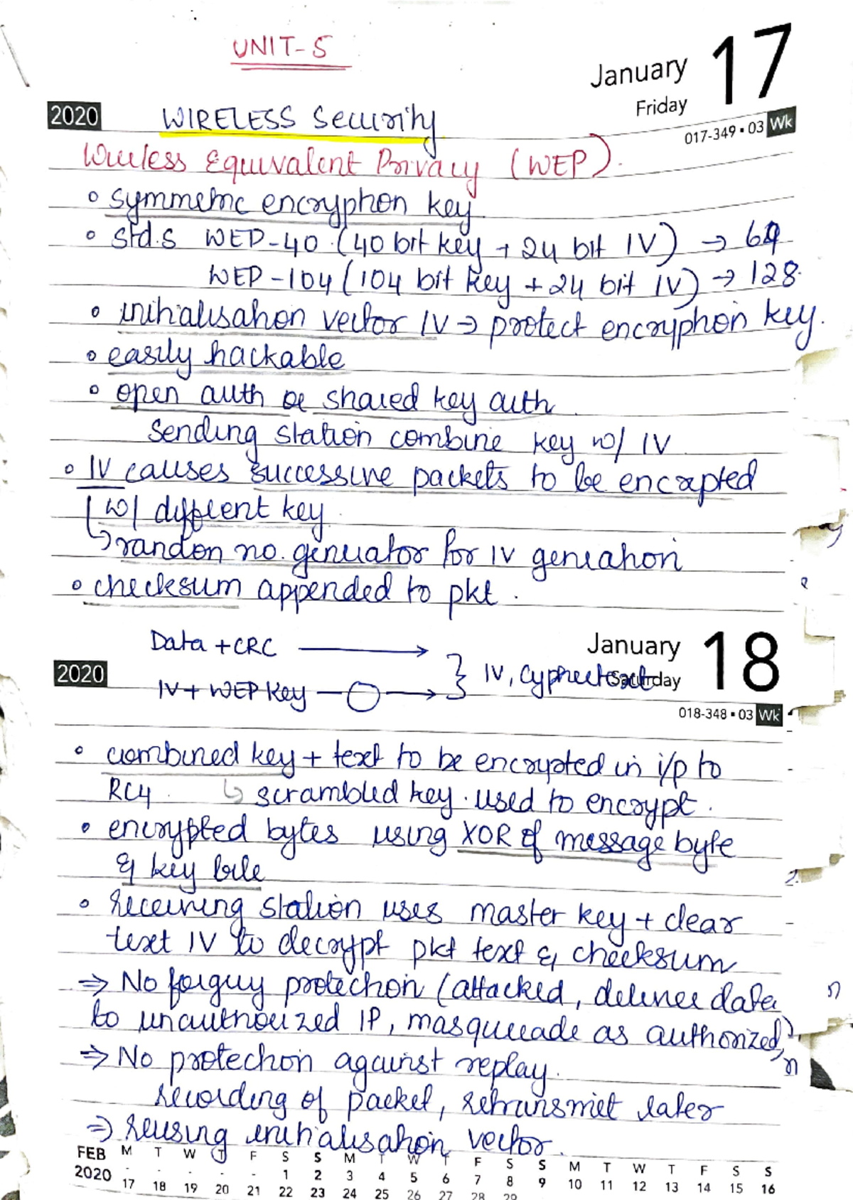 Cns u5 wireless security - Computer Network Security - Studocu