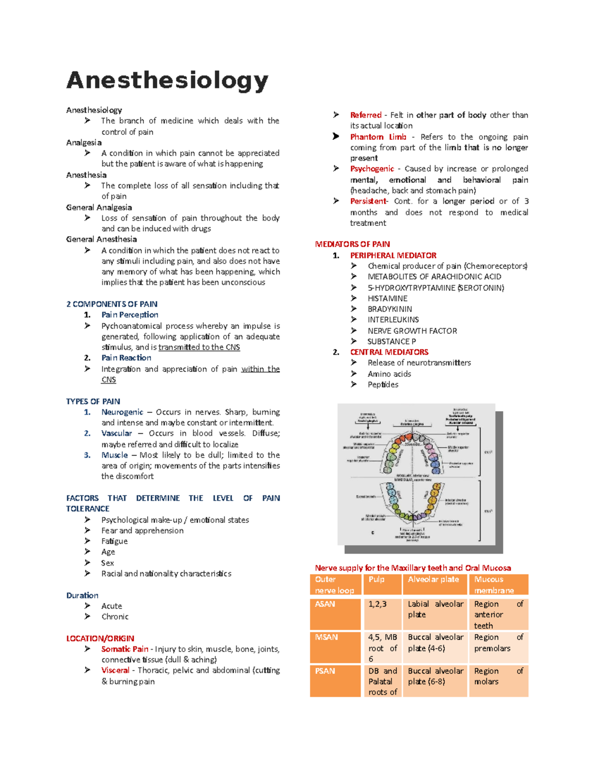 Dentistry Anesthesiology Anesthesiology Anesthesiology The branch of medicine which deals with