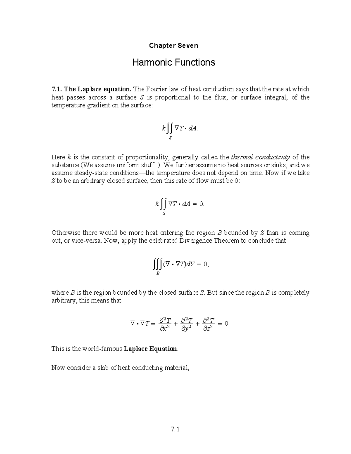Physics chapter 7 - Harmonic Functions Notes In Class - Chapter Seven ...