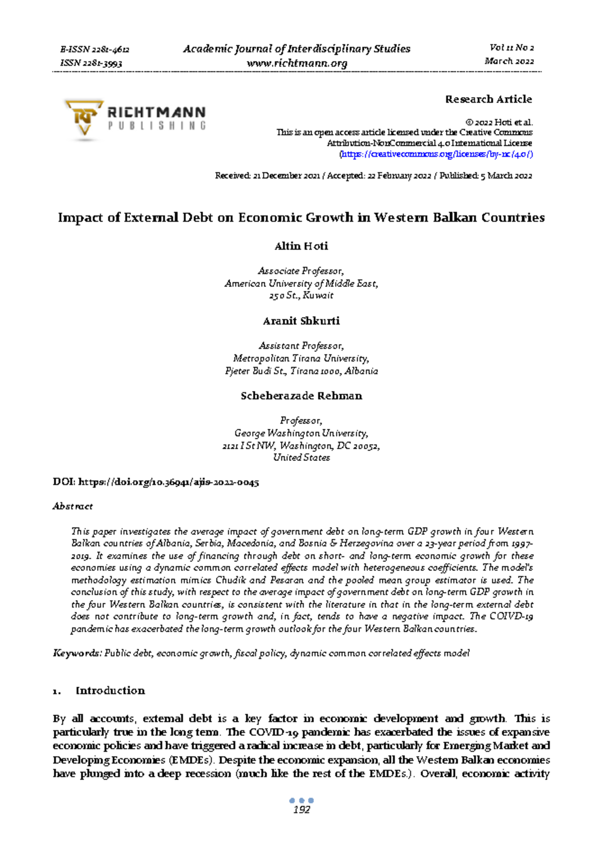 impact-of-external-debt-on-economic-grow-econ-463-studocu