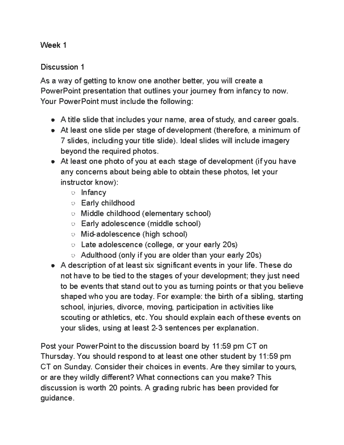 EDUC 396 discussions - Google Docs.pdf - Week 1 Discussion 1 As a way ...