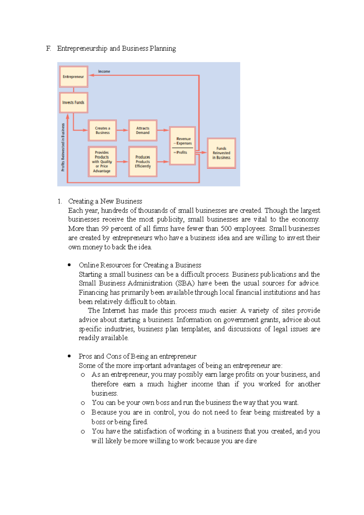 PART II Chapter 6 Entrepreneurship And Business Planning - F ...