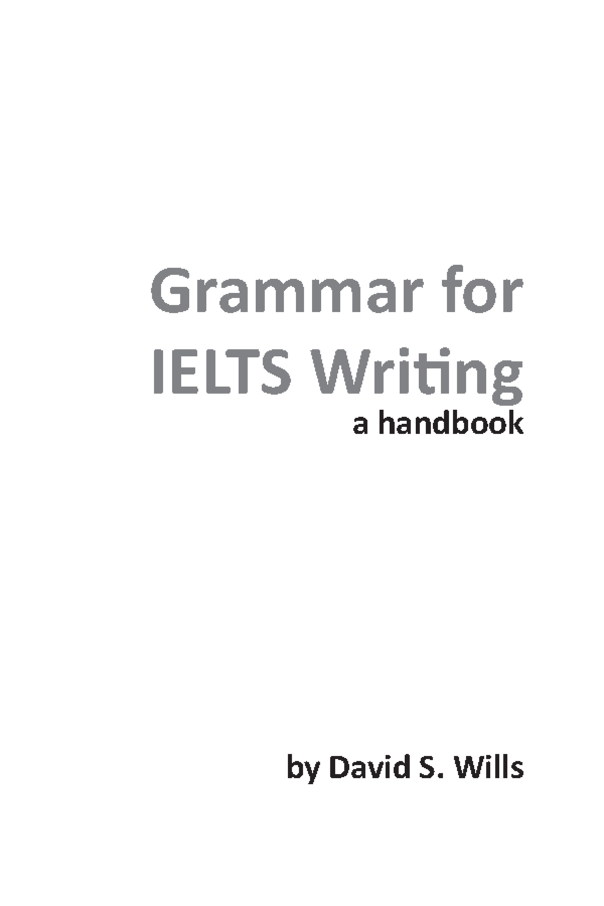 Grammar For Ielts Writing A Handbook Grammar For IELTS Writing A