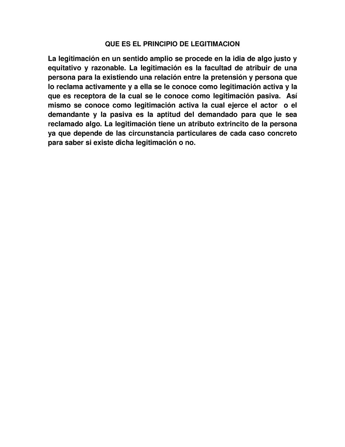 Que Es El Principio De Legitimacion Que Es El Principio De Legitimacion La Legitimación En Un 4749