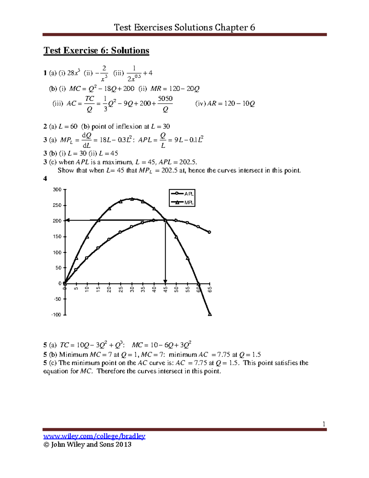 Tutorial 6Solutions - Test Exercises Solutions Chapter 6 1 wiley ...