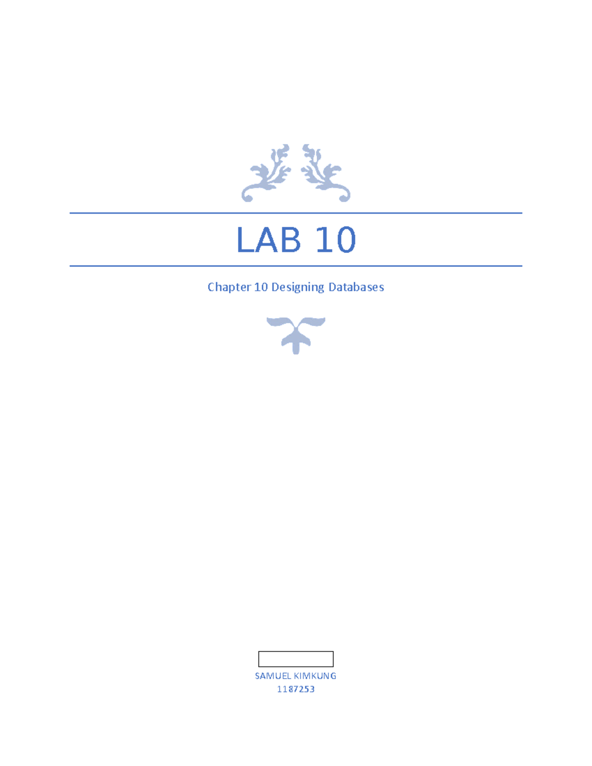 Lab 10 - SQL server exercises and Labs - INFO-6088 - Fanshawe - Studocu