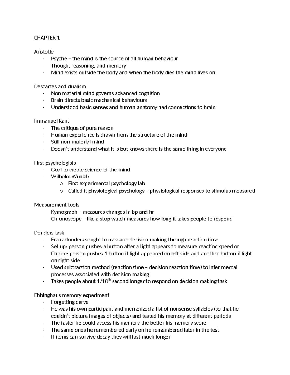 PSY 253 Review - Summary Introduction to Cognitive Psychology - CHAPTER ...