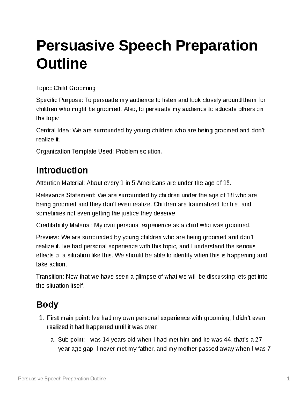 persuasive speech preparation worksheet