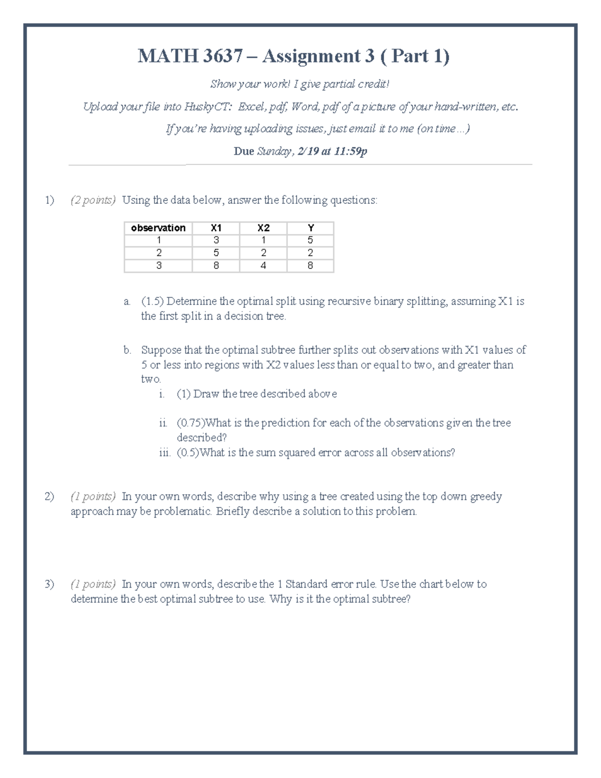 math 3 assignment