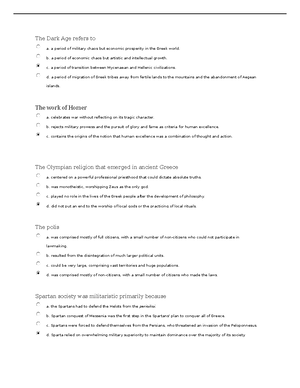 HIEU 202 Test 4 5 6 - Test Material - Question 1 One Of The Most ...