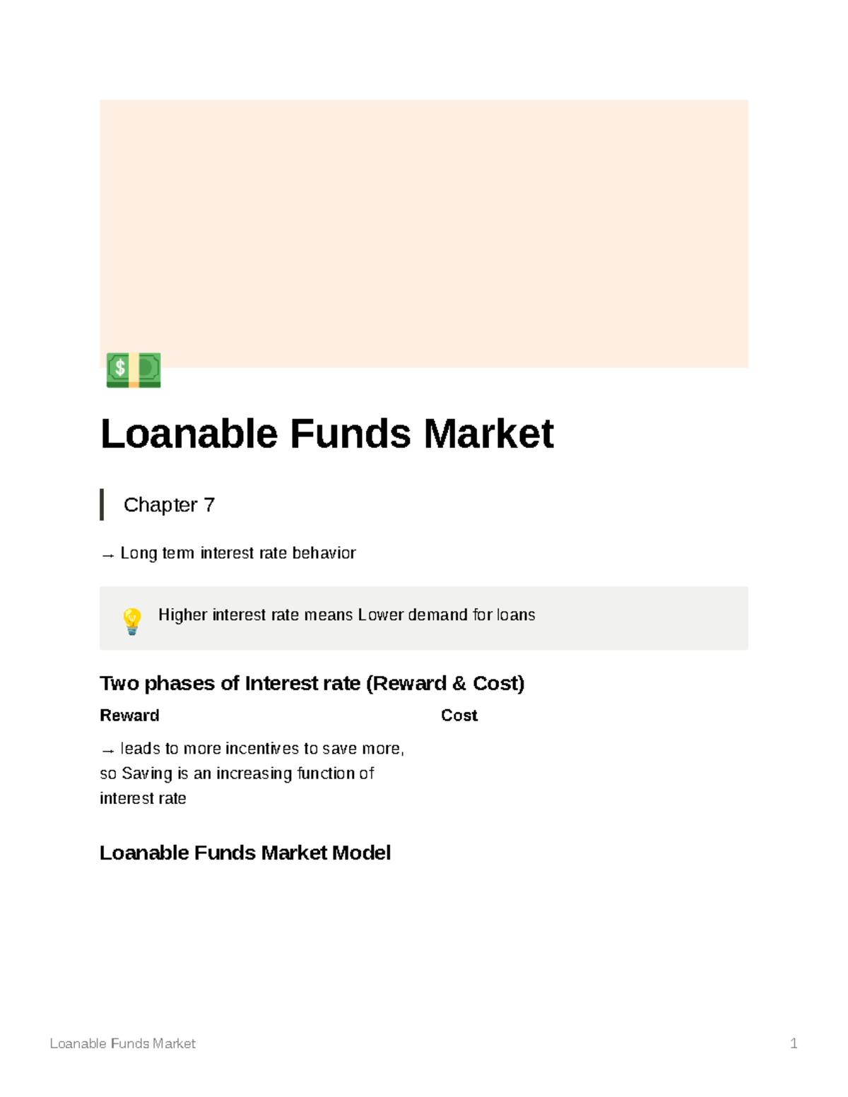 Loanable Funds Market - Professor Keskinel - £ Loanable Funds Market ...