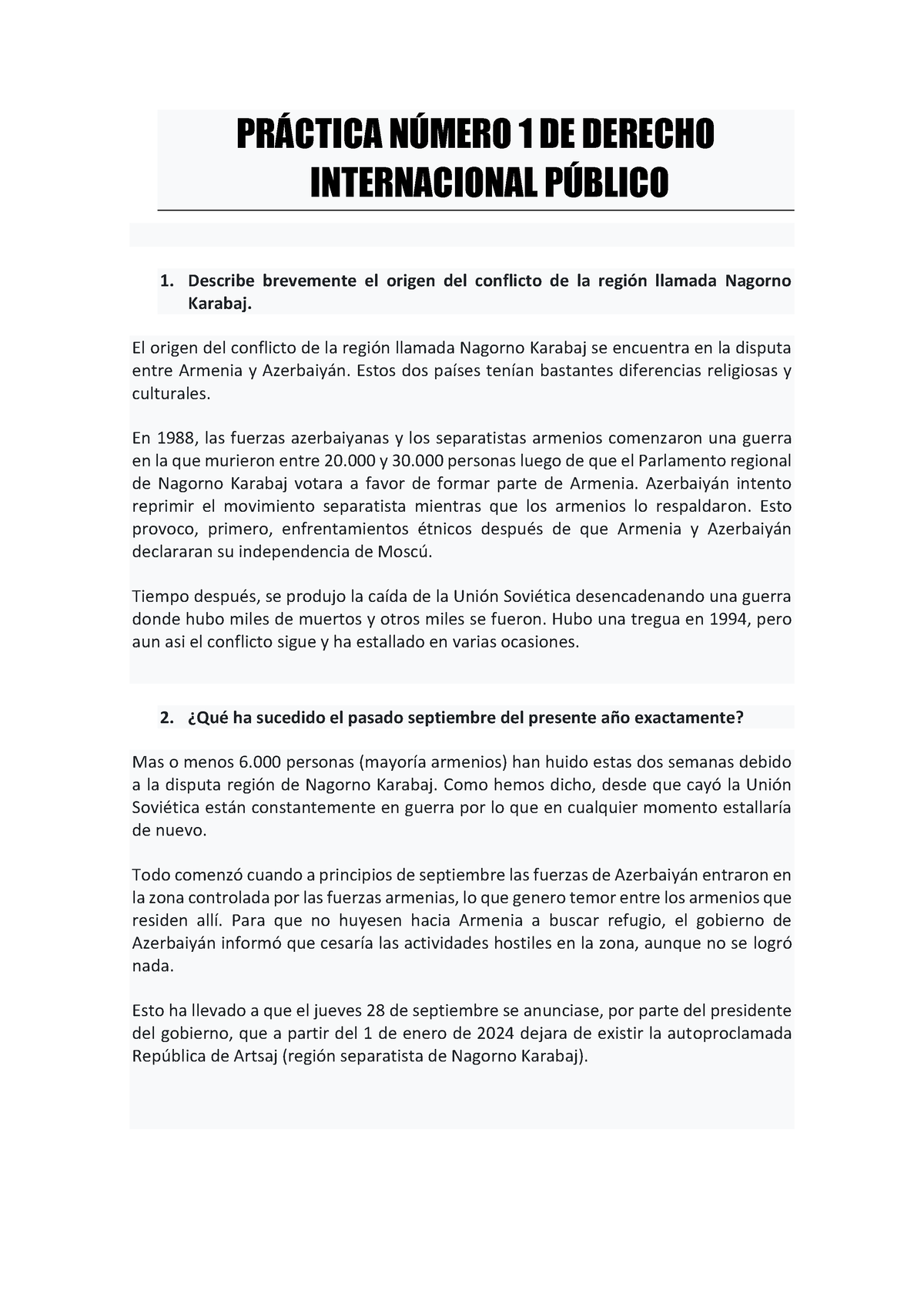 Práctica Número 1 DE Derecho Internacional Público - PRÁCTICA NÚMERO 1 ...