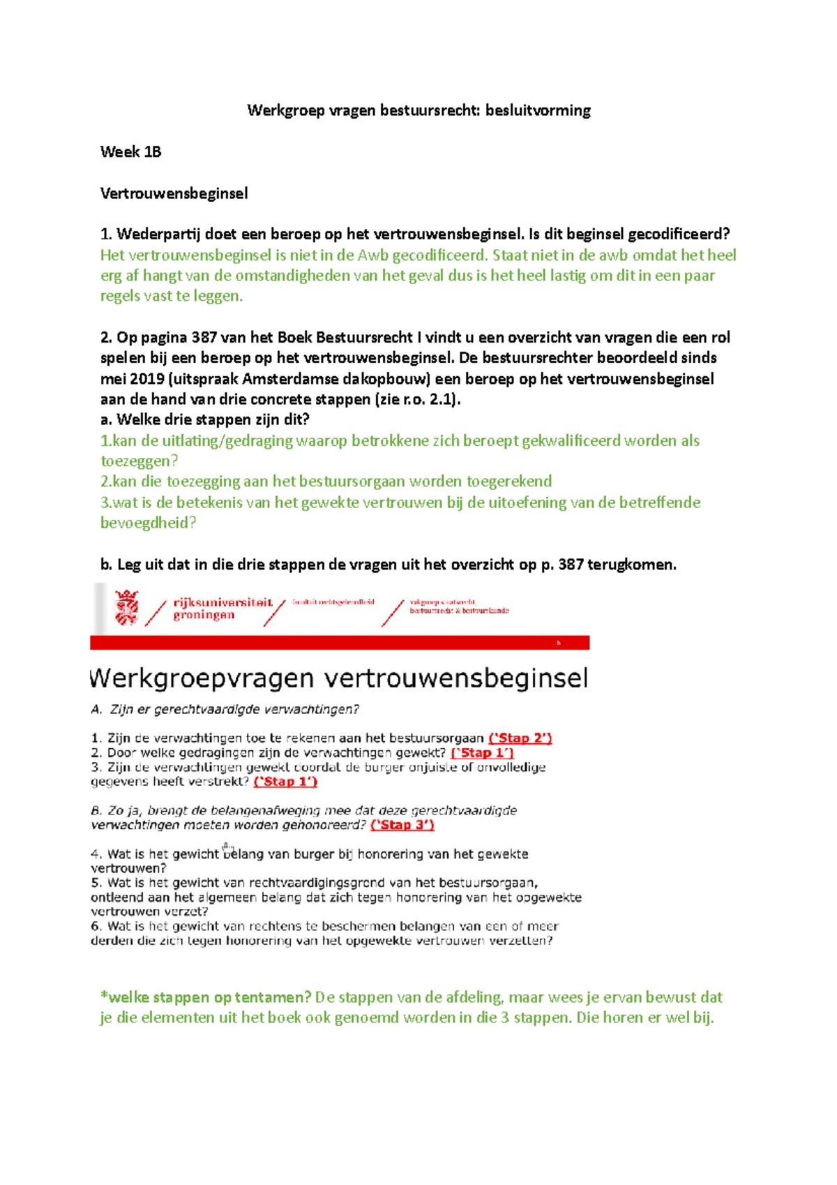 Werkgroep Vragen Bestuursrecht - Is Dit Beginsel Gecodificeerd? Het ...