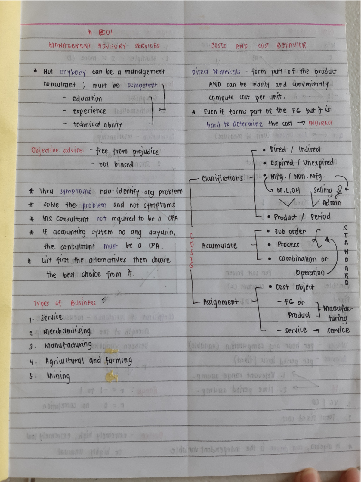 MAS Notes - Business Administration - Studocu