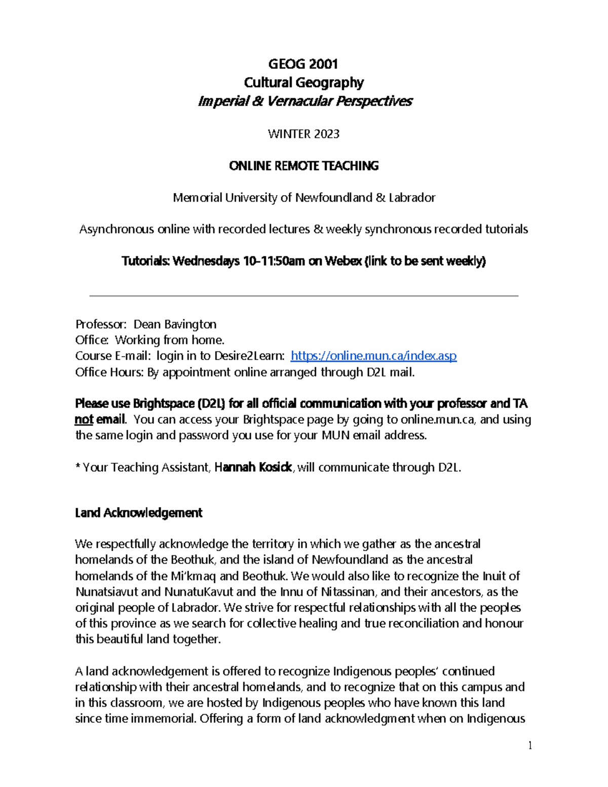 2023 Winter Syllabus Cultural Geograpohy Geog 2001 Final Syllabus W23 2 2023 Winter Syllabus Cultural Geograpohy Geog 2001 Final Syllabus W23 2