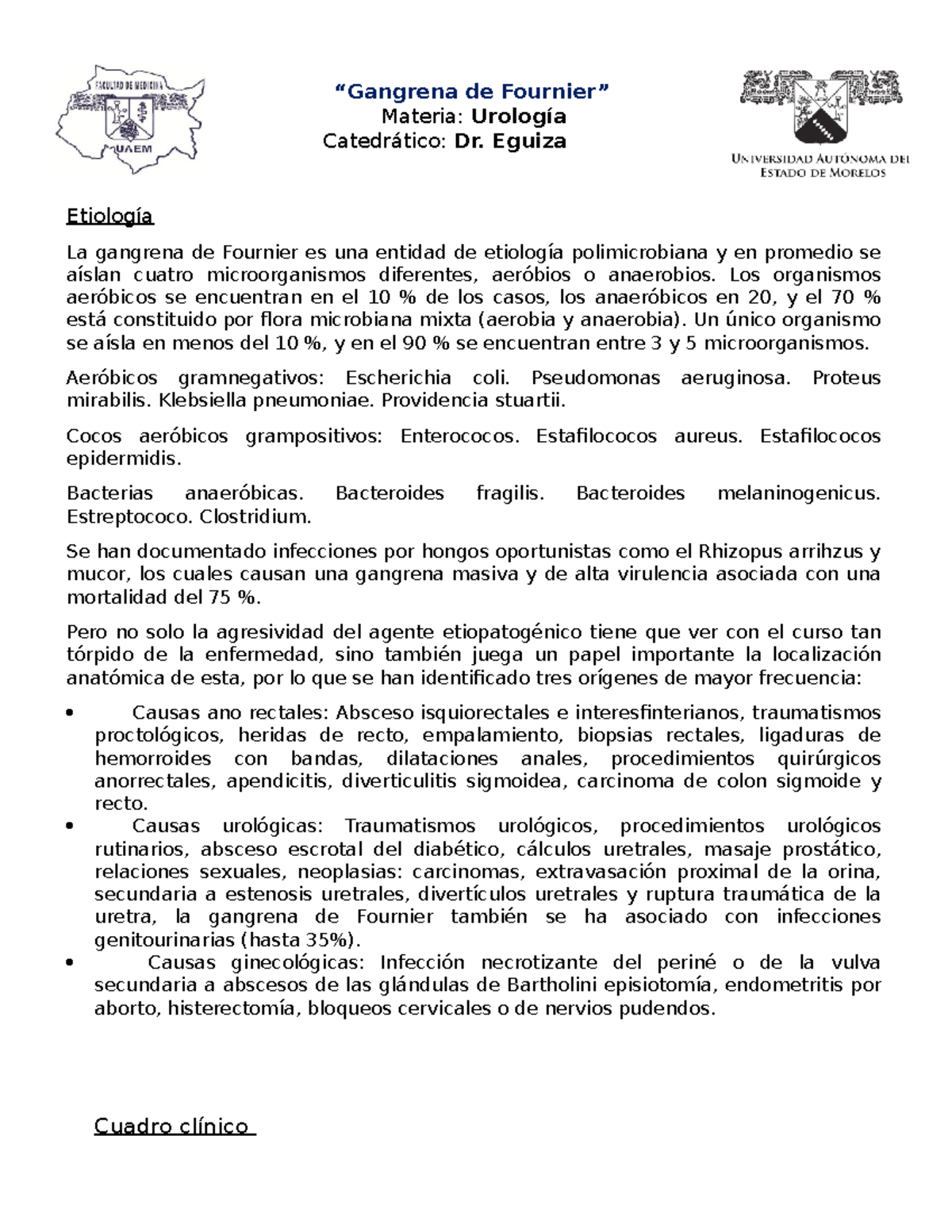 Gangrena de fournier sintomas Gangrena de fournier sintomas