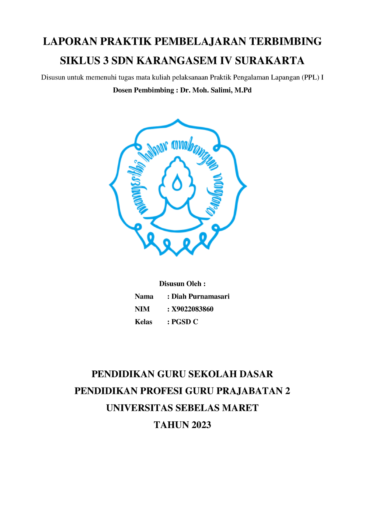 Laporan Siklus 3-DIAH Purnamasari - LAPORAN PRAKTIK PEMBELAJARAN ...