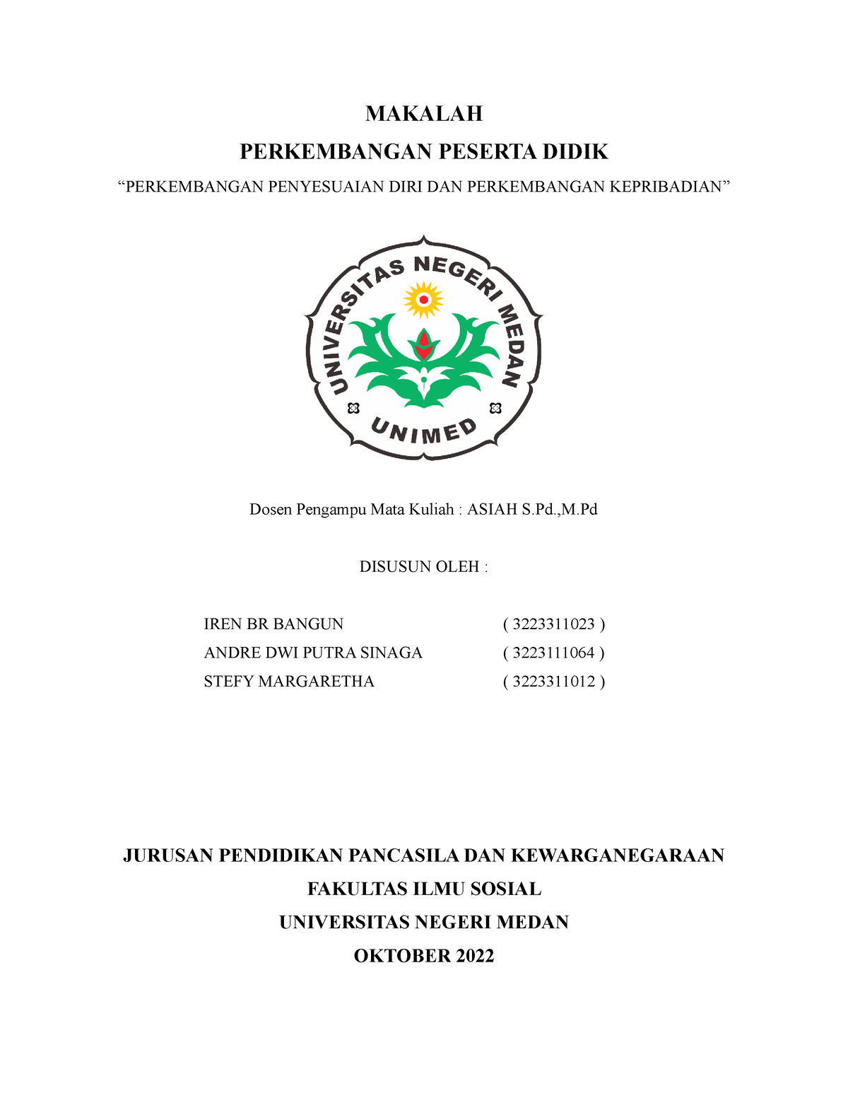 Makalah PPD Kelompok 10 - MAKALAH PERKEMBANGAN PESERTA DIDIK ...