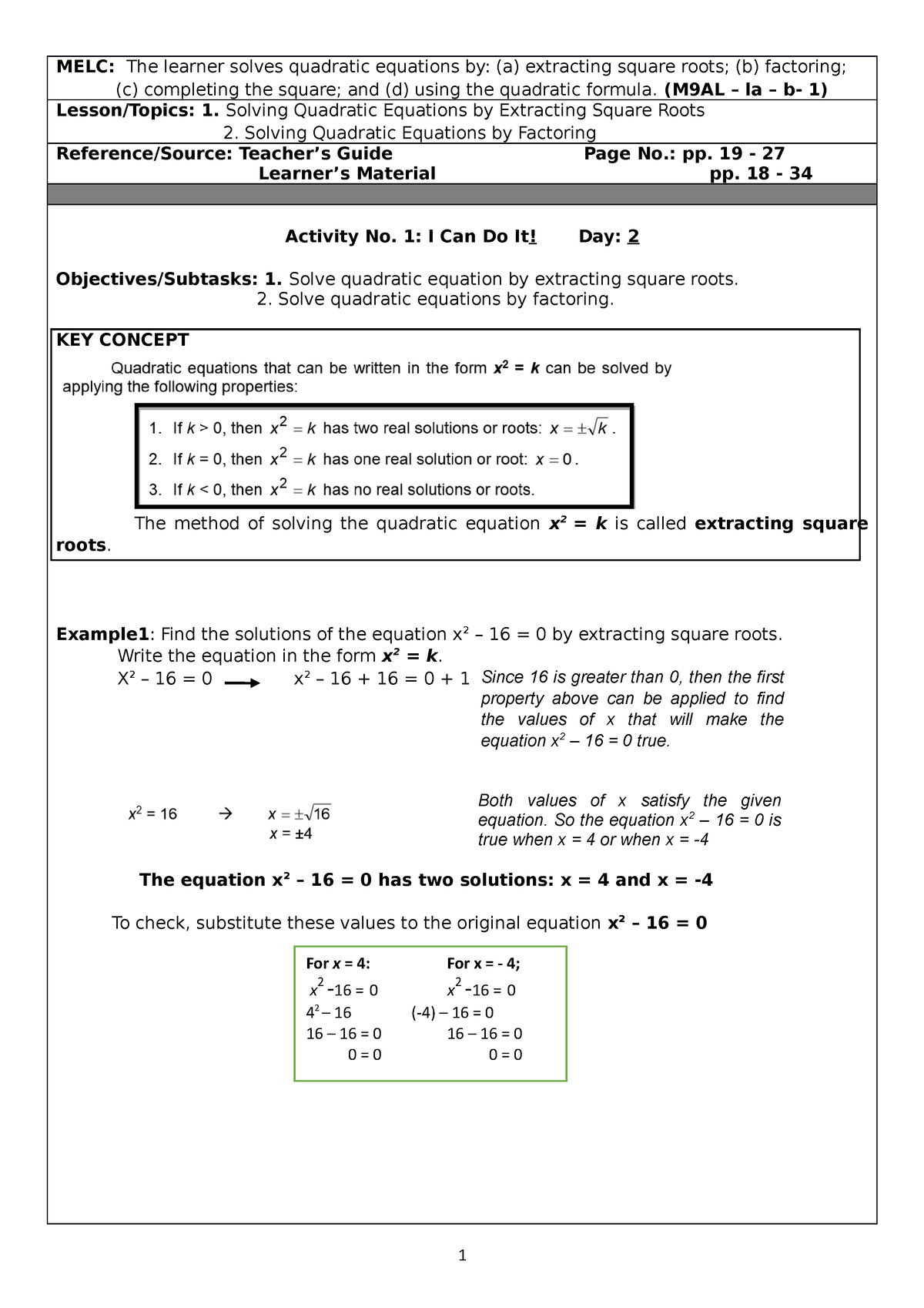 math-9-day-2-5-learning-activity-sheets-melc-the-learner-solves-quadratic-equations-by-a