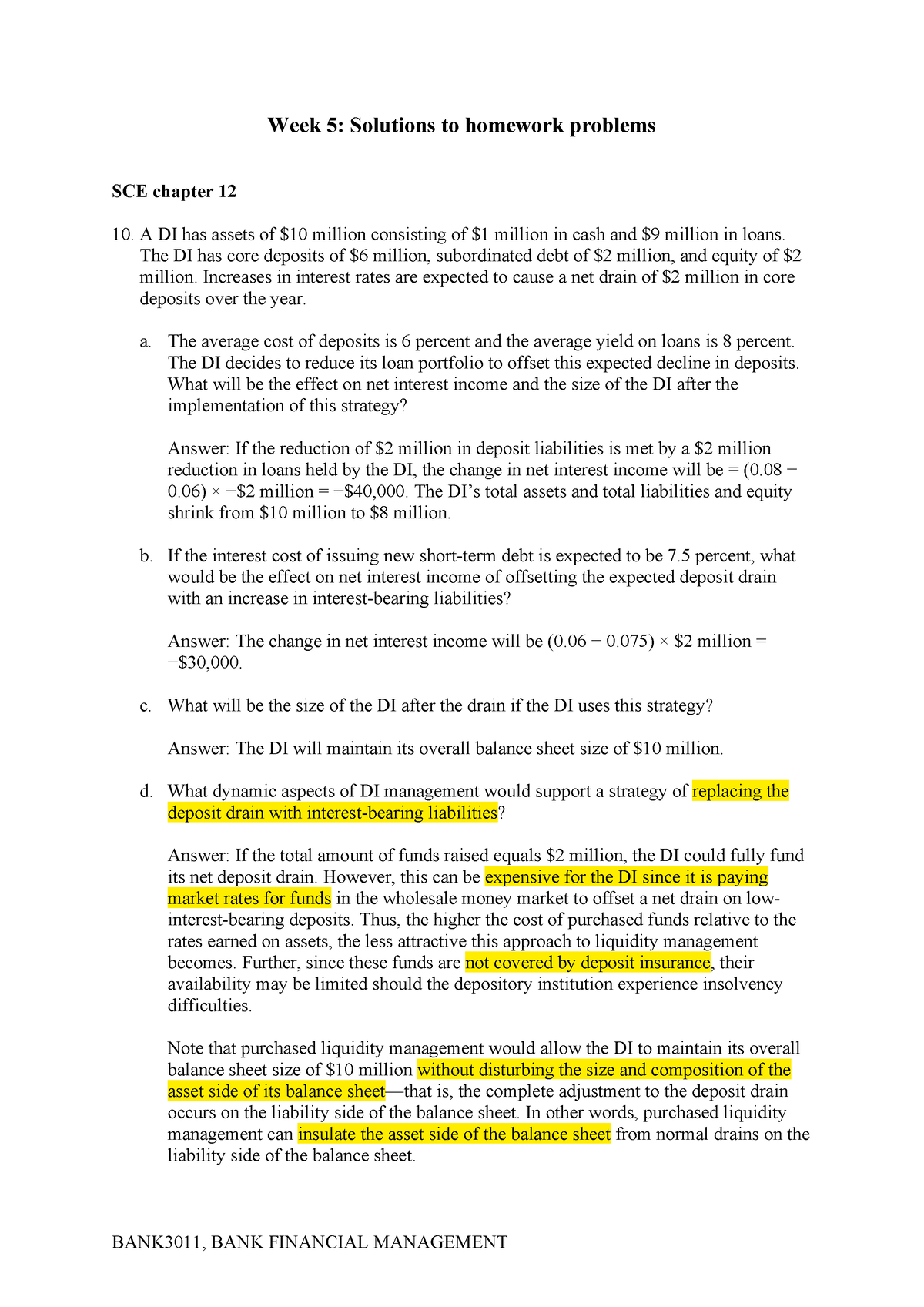 Week 5 Solutions - Tut5 - Week 5: Solutions To Homework Problems SCE ...