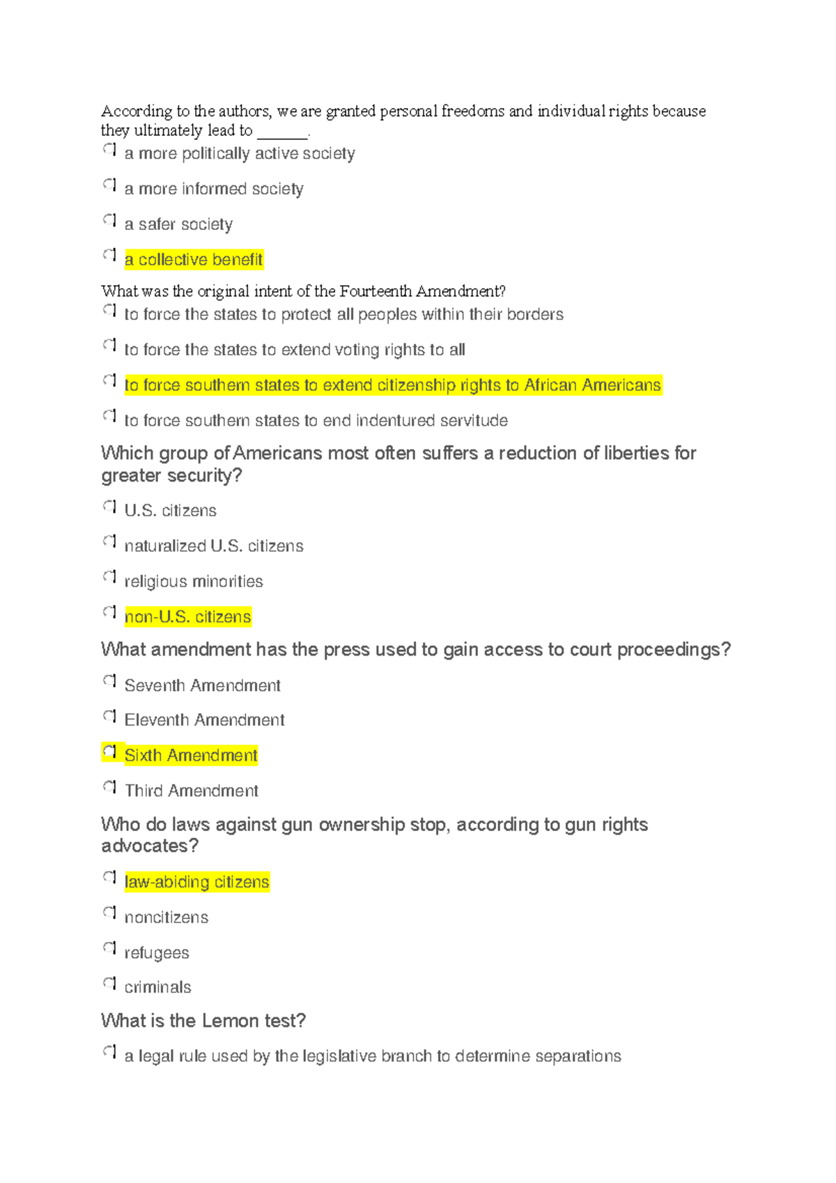 Chap6 - Federal Government Chapter6 Answers - GOVT 2305 - Studocu