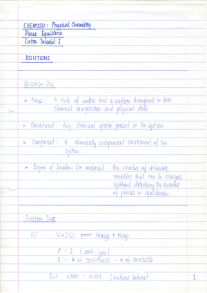 phase diagram of a 3 component system - EXPERIMENT 1: Phase Diagram Of ...