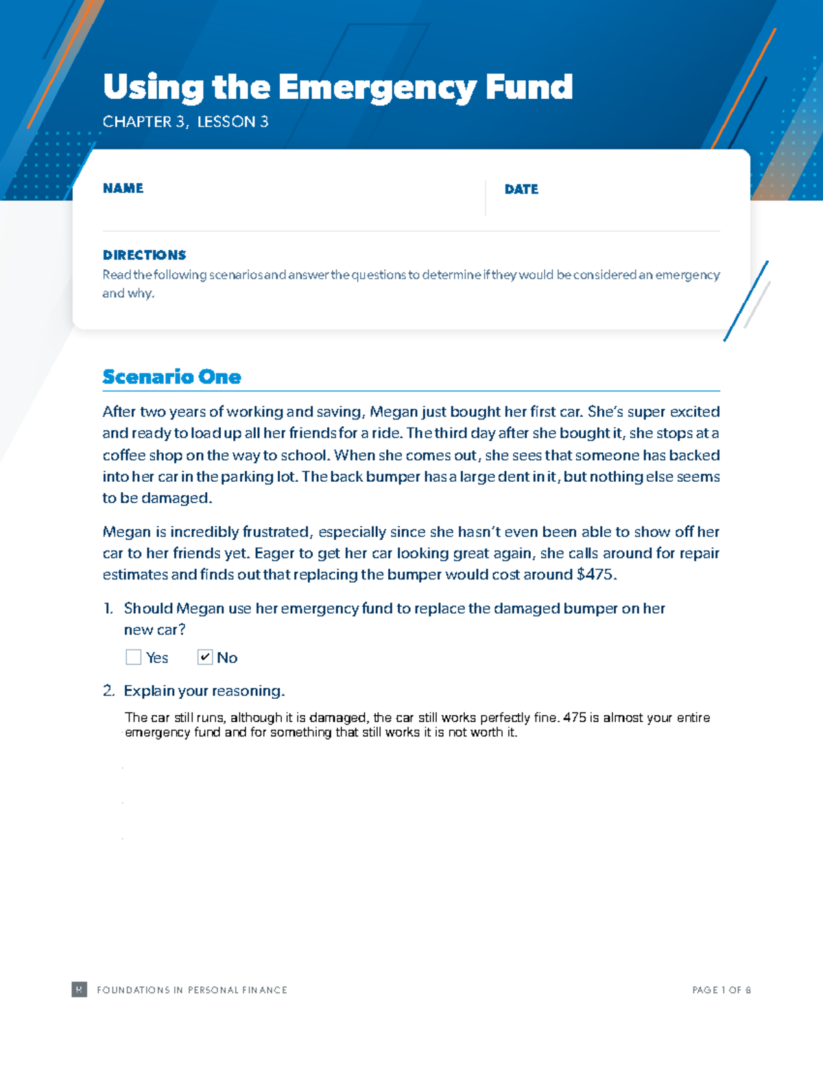 Lesson+3+submit - Something light - CHAPTER 3, LESSON 3 NAME DATE ...