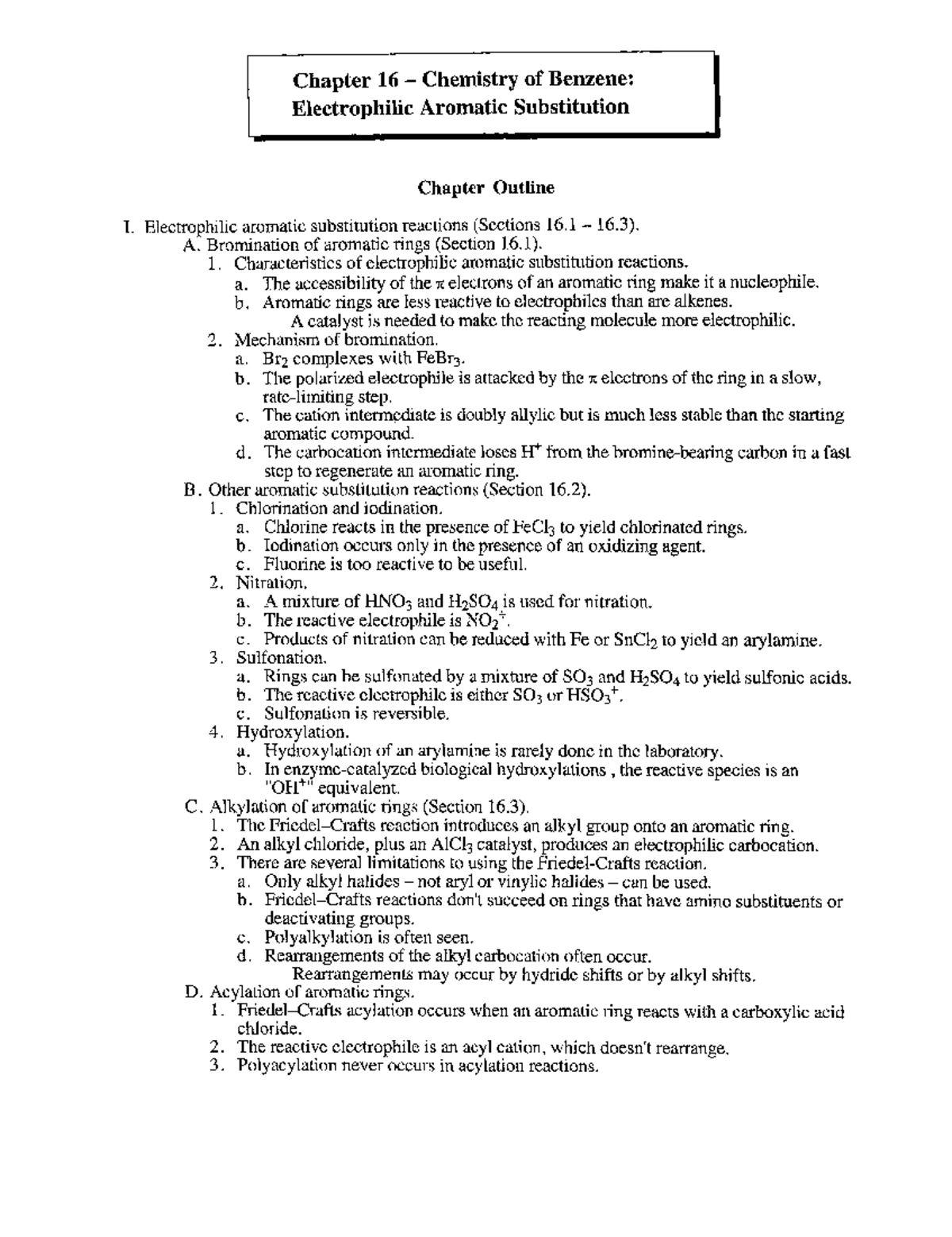 Chapter 16 Solution - Organic 2 Answers - Chapter 16 Chemistry Of ...