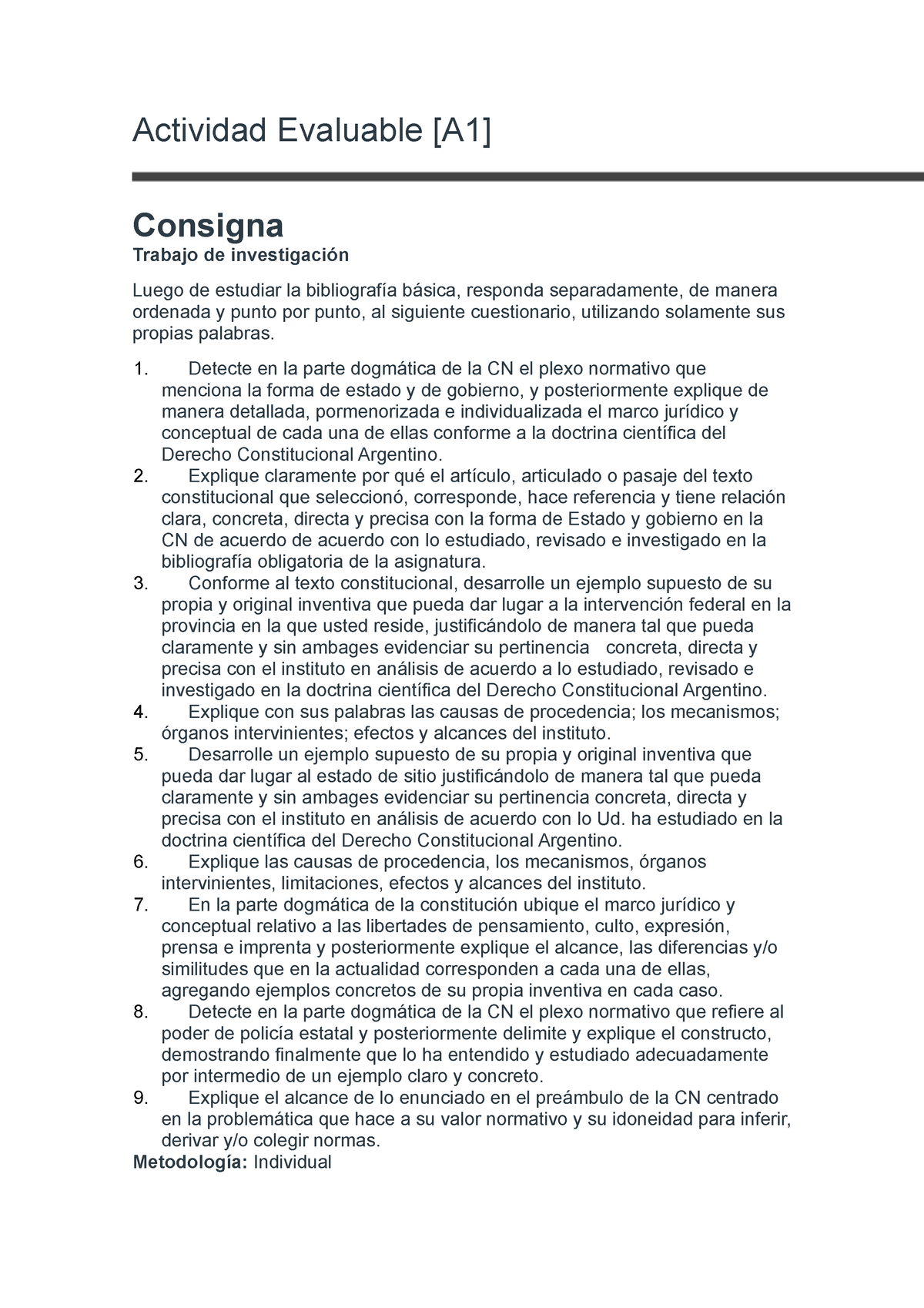 Actividad Evaluable [A1] Constitucional - Actividad Evaluable [A1 ...