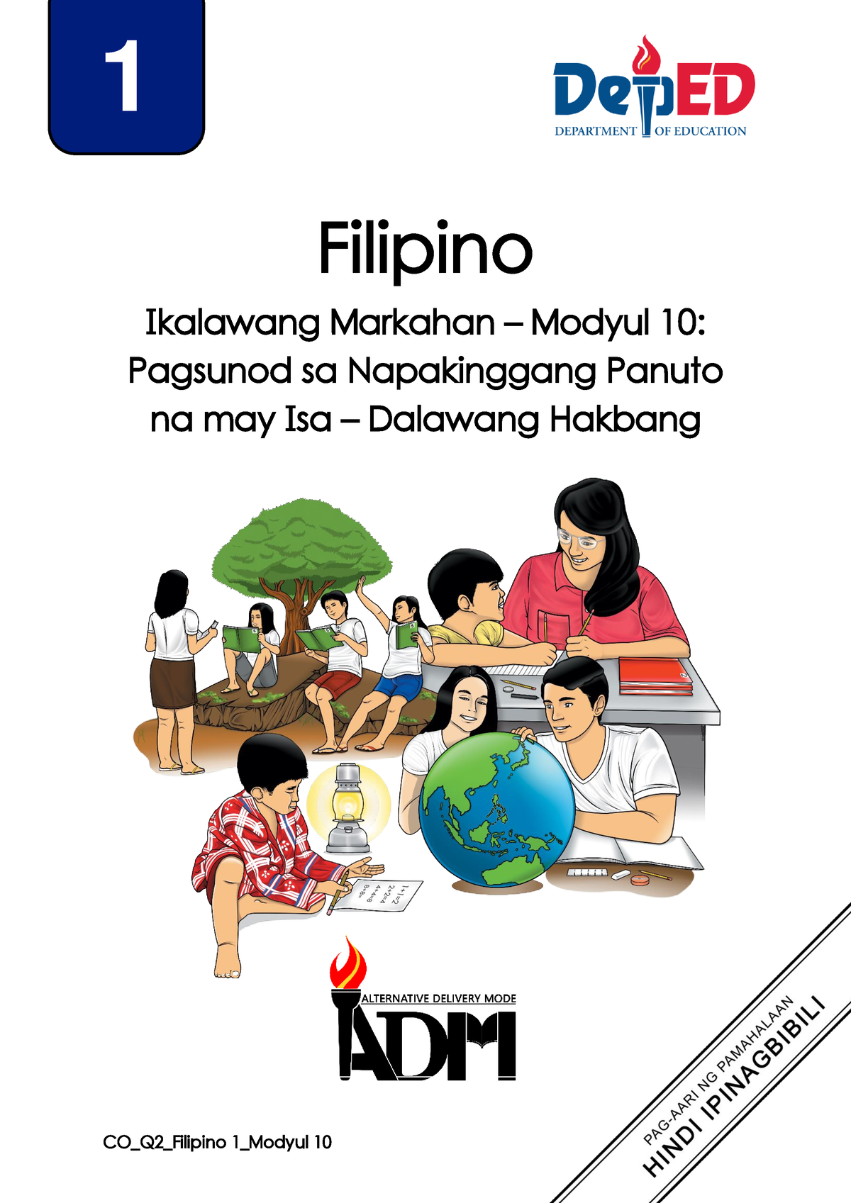 Q2 - Filipino - Grade 1 - Mod 10 - Pagsunod Sa Napakinggang Panuto Na ...