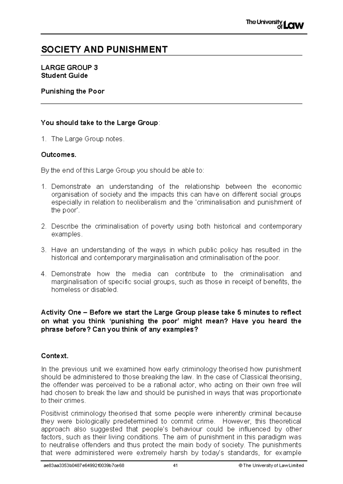 2122 socp level 5 lg03 ce01 student guide - SOCIETY AND PUNISHMENT ...