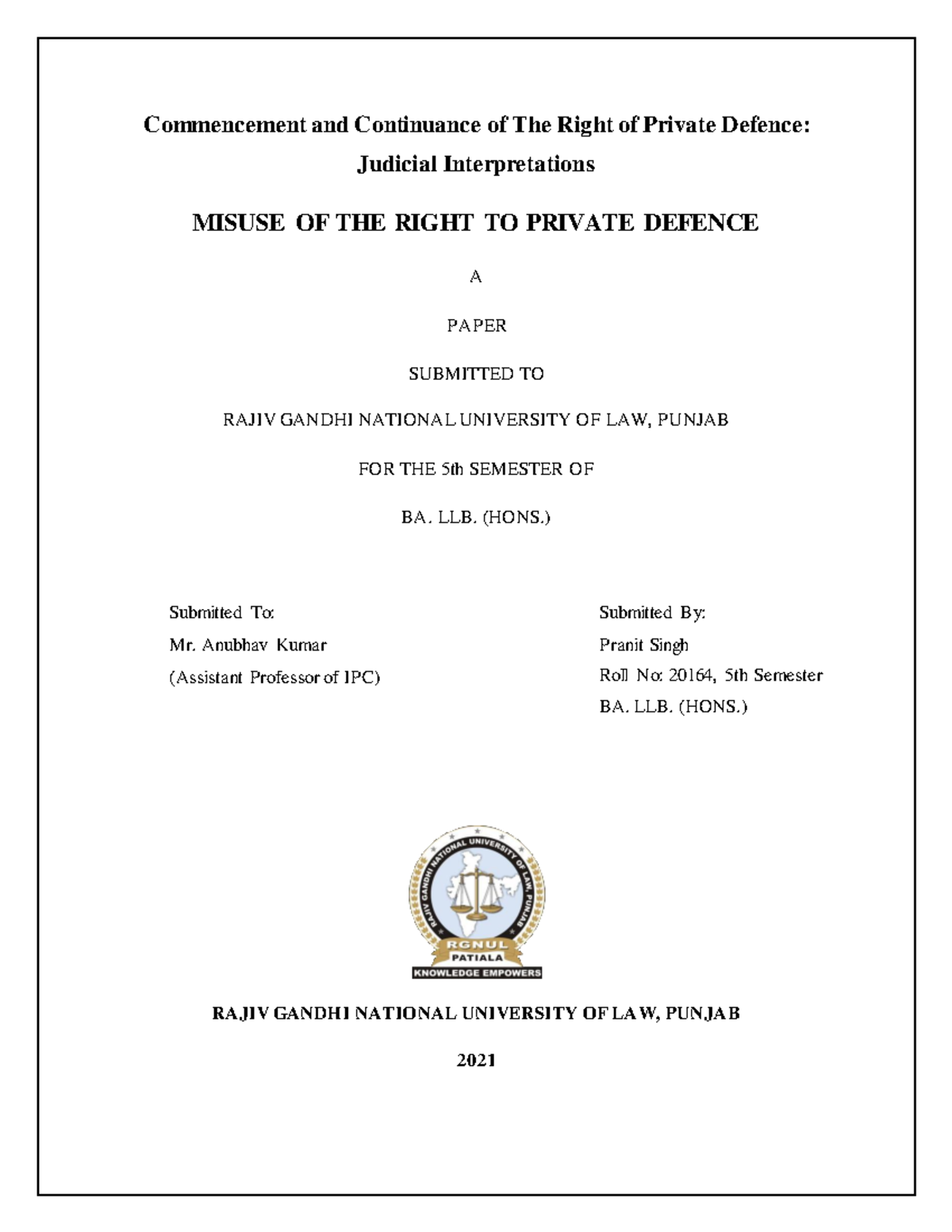 2016 4 Final Draft IPC project - Commencement and Continuance of The ...