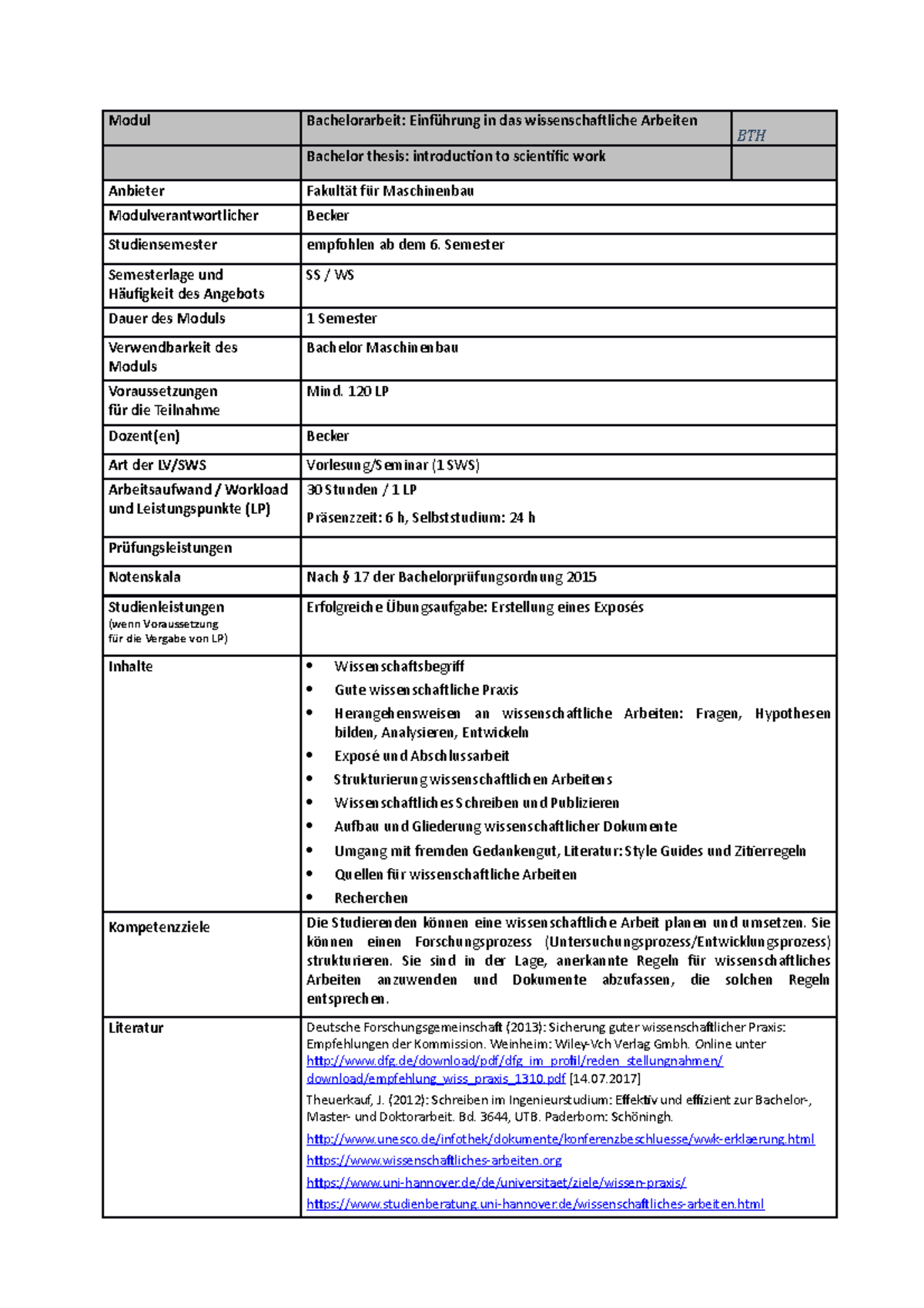 Modulbeschreibung Wissenschaftliches-Arbeiten - Modul Bachelorarbeit ...