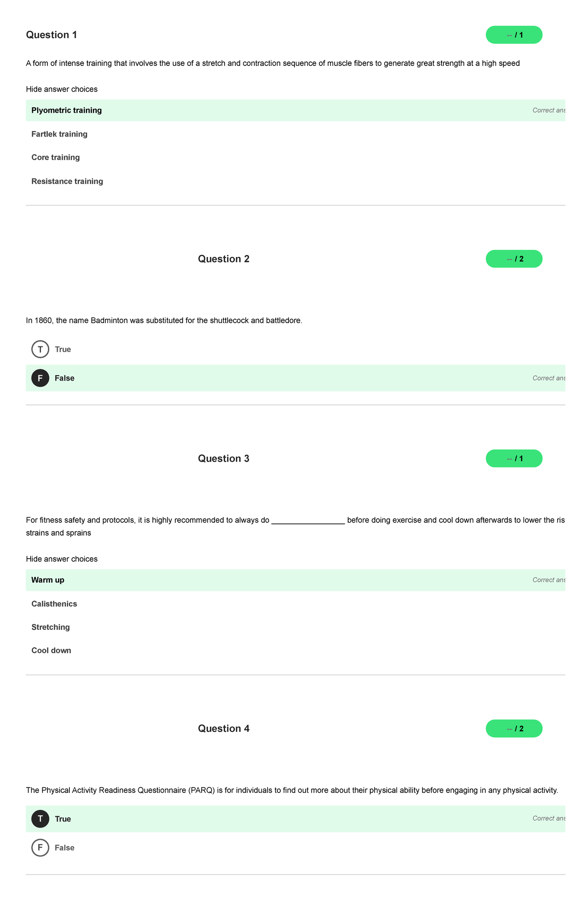 Prelims [Q1 - Week 1 and 2] - Hide answer choices Hide answer choices ...