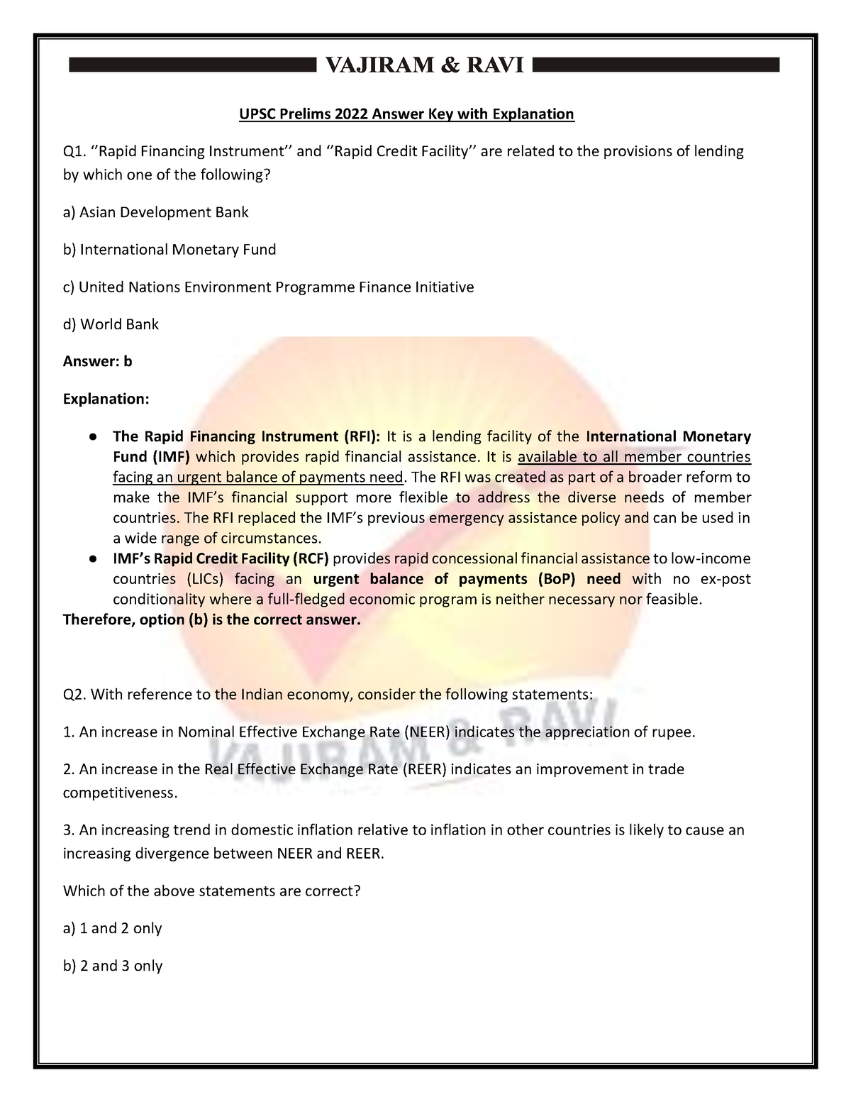 UPSC Prelims 2022 Answer Key With Explanation - UPSC Prelims 2022 ...