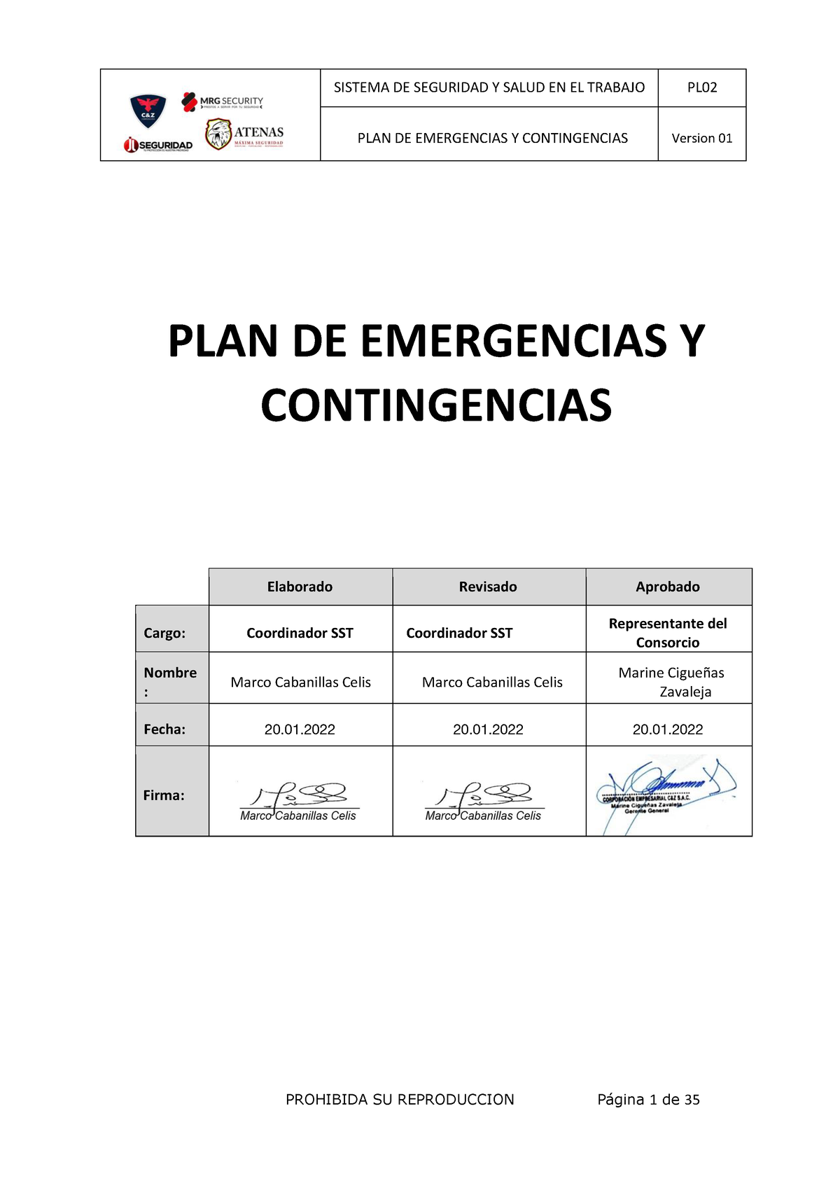 Plan De Emergencias Y Contingencias - PLAN DE EMERGENCIAS Y ...