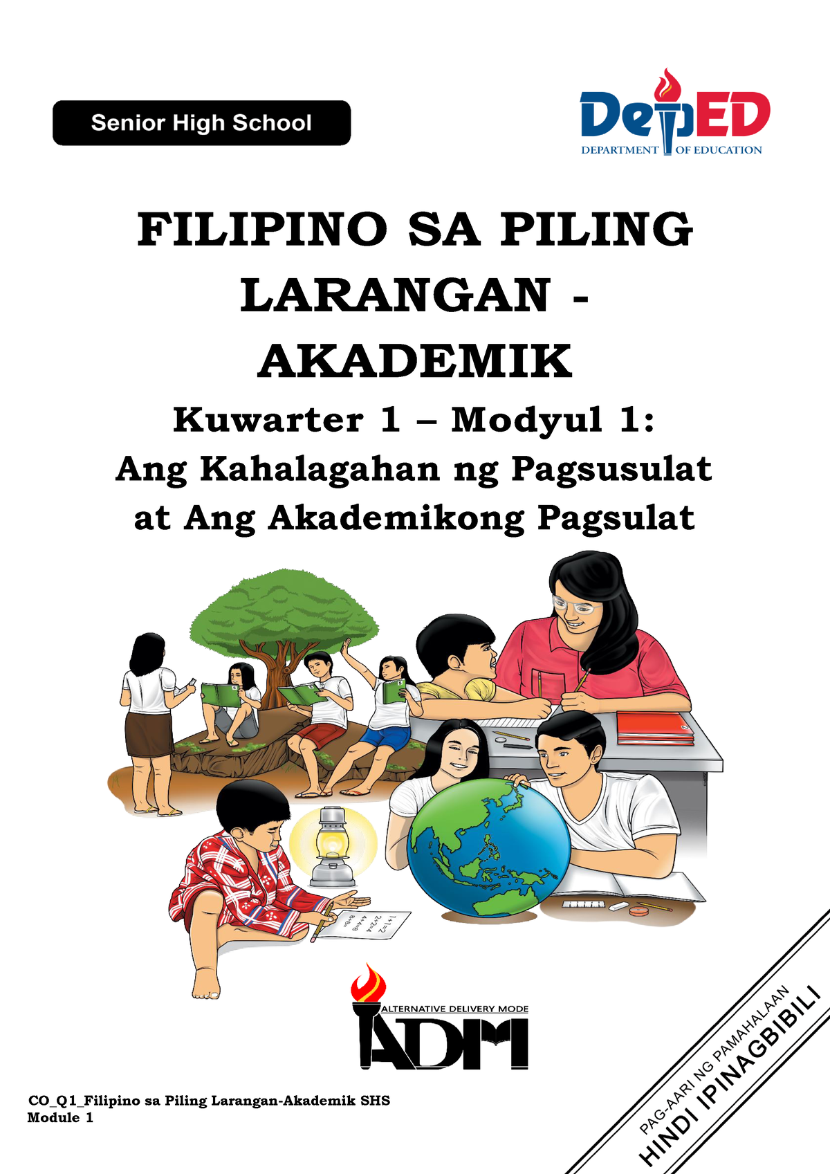 Q1 M1 Filipino-SA- Piling- Larangan- Akademik - FILIPINO SA PILING ...
