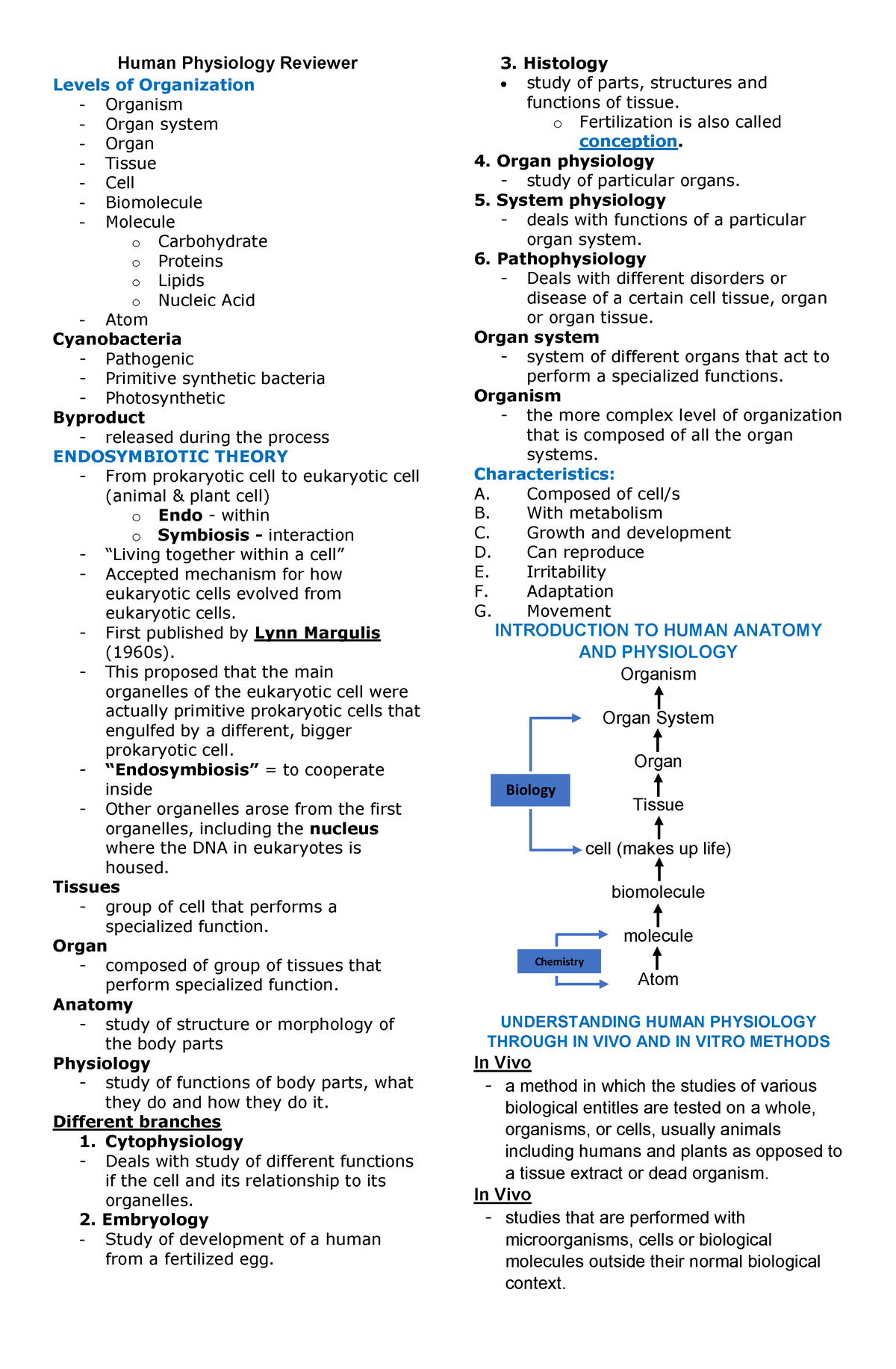 The Human anatomy and physiology lecture notes - Human Physiology ...