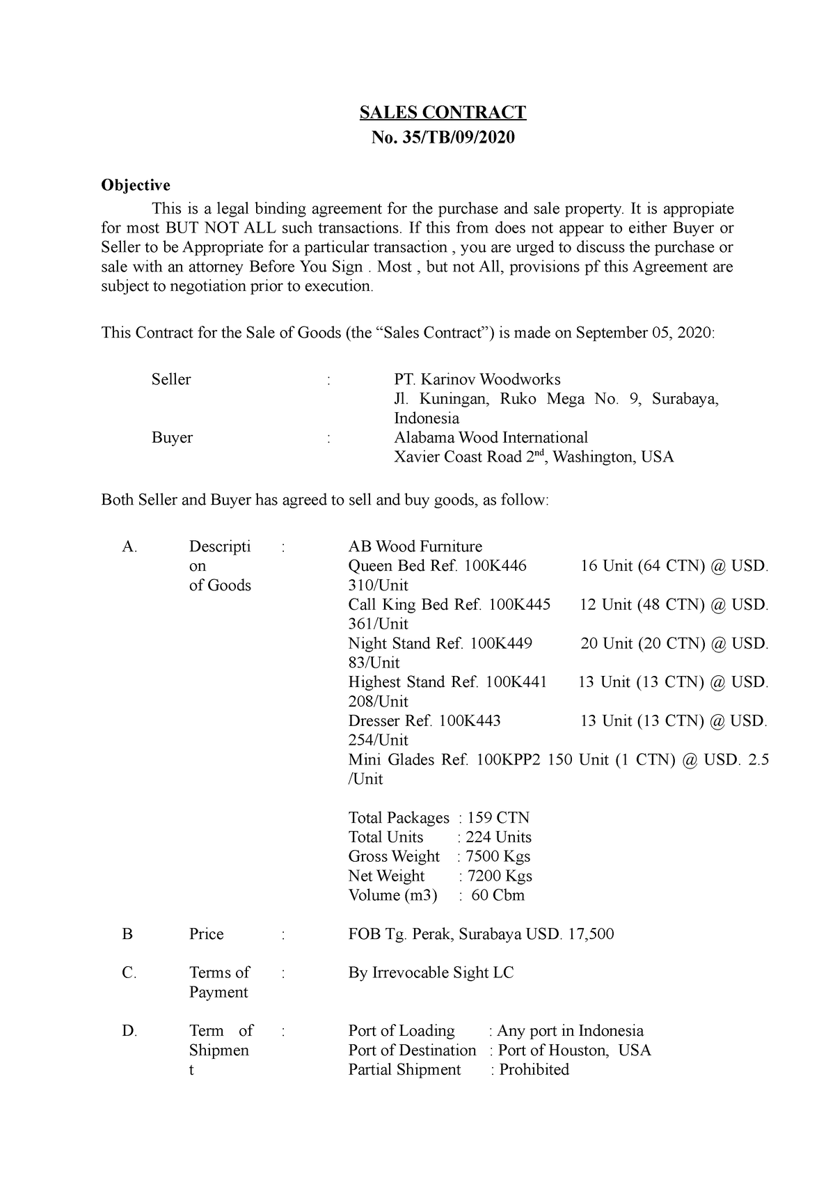 sales-contract-tibin-sales-contract-no-35-tb-09-objective-this-is-a