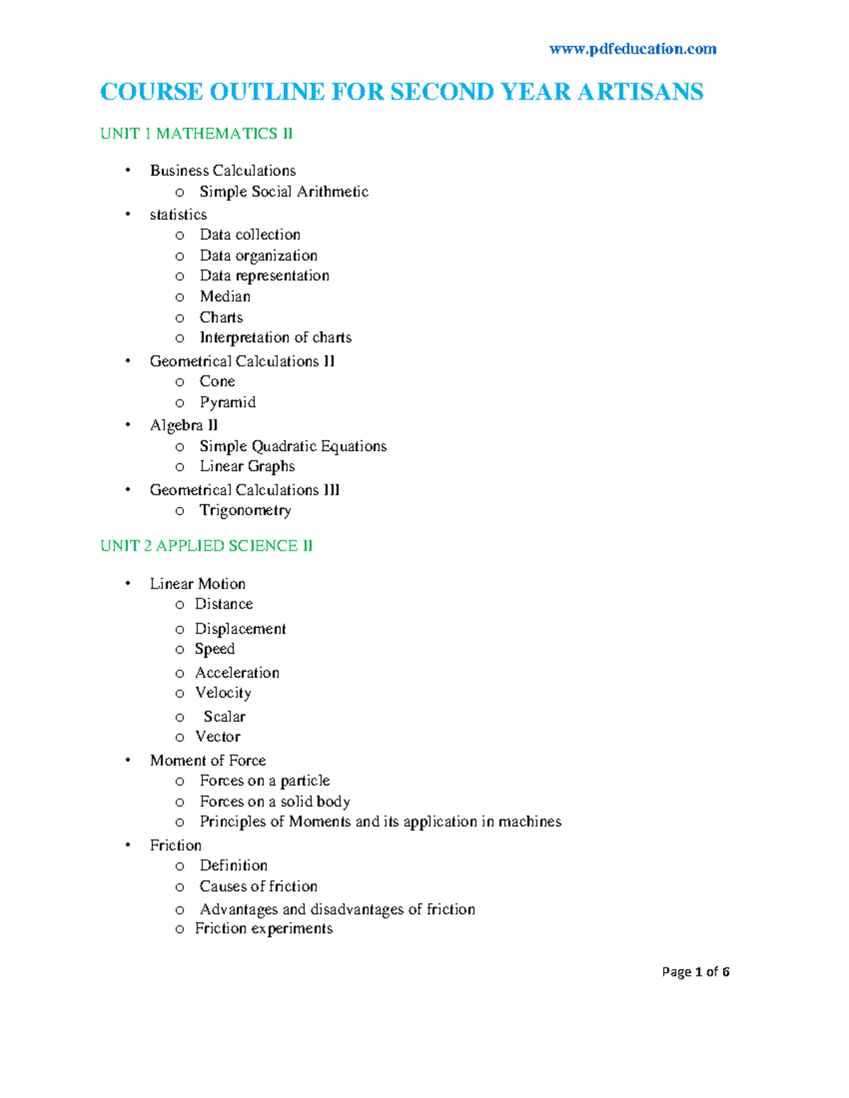 final-artisans-in-electrical-course-outline-2nd-year-pdfeducation