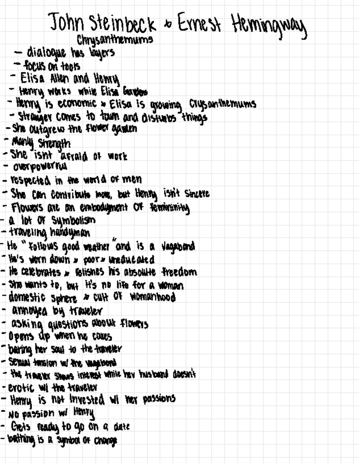 John Steinbeck and Ernest Hemingway Lecture Notes - Deprecated API ...