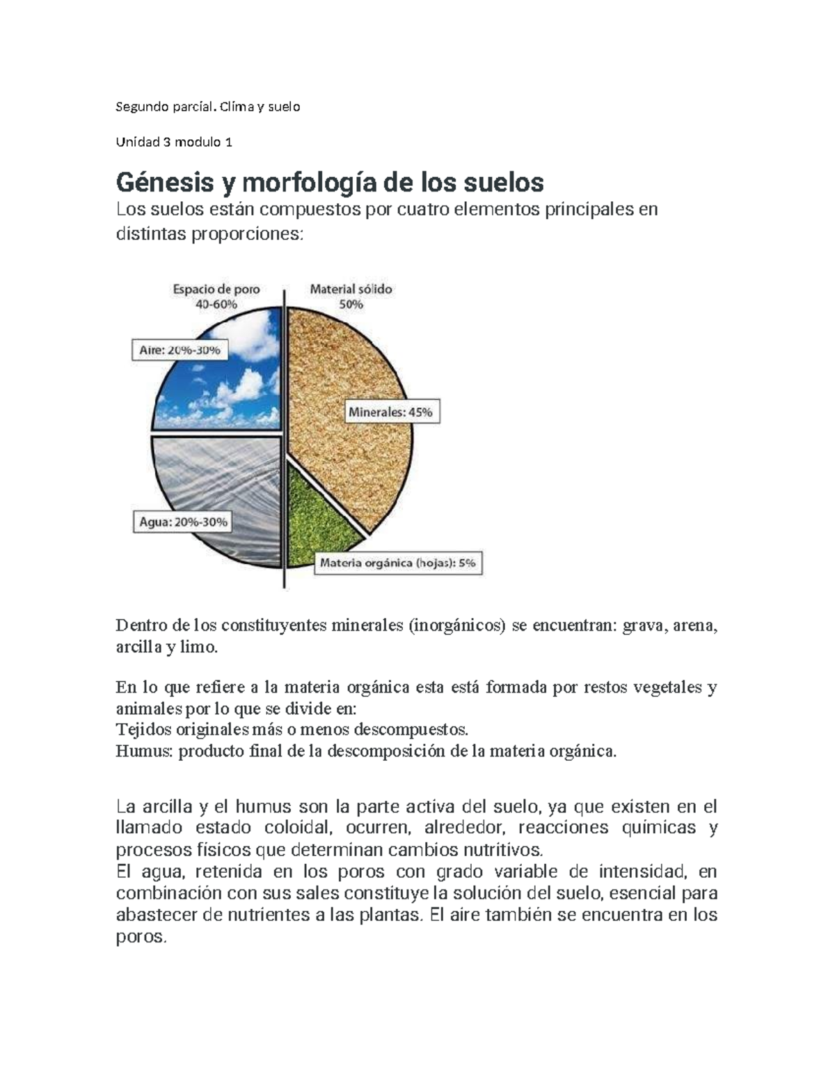 Segundo Parcial. Clima Y Suelo - Segundo Parcial. Clima Y Suelo Unidad ...