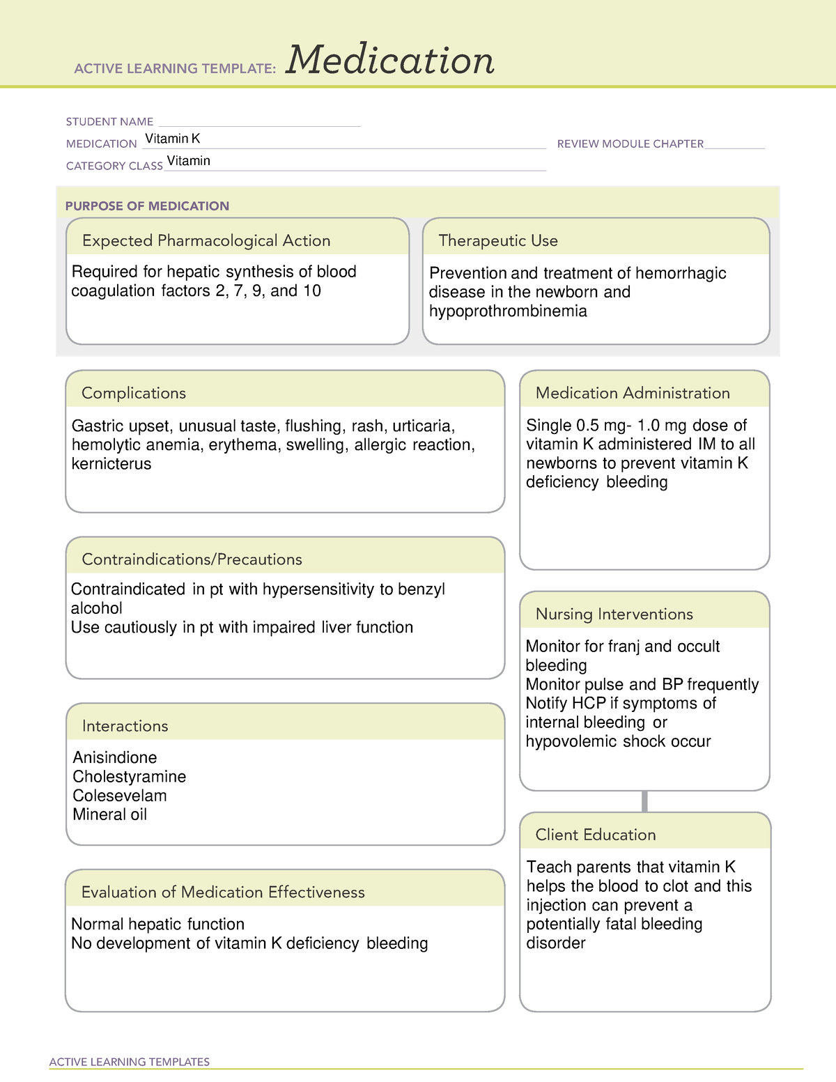 vitamin-k-n-a-active-learning-templates-medication-student-name