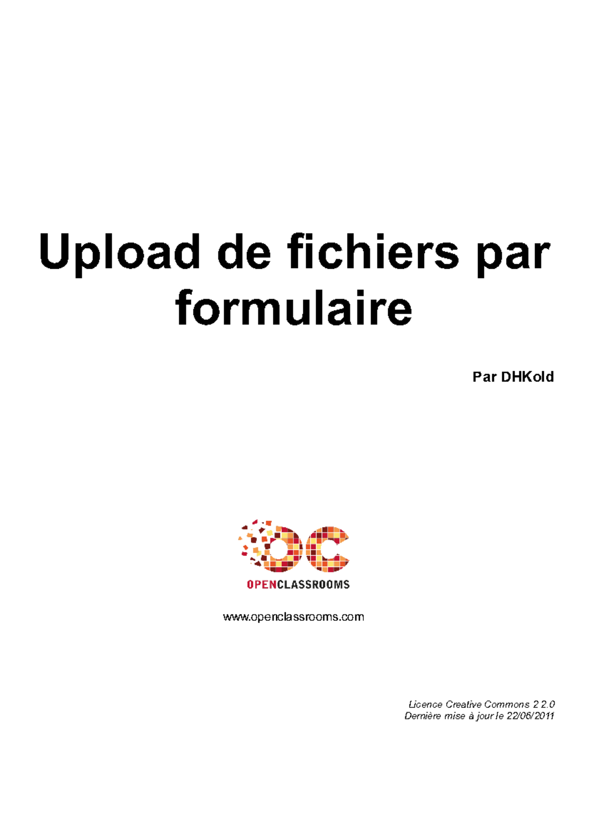 upload de fichiers par formulaire - Upload de fichiers par formulaire 