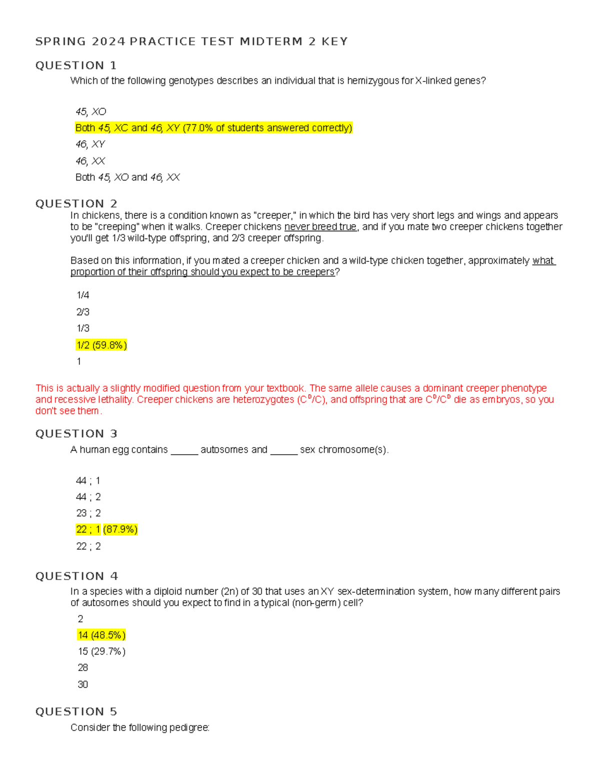 Prac - Practice Exam 2 questions with answers - S P R I N G 2 0 2 4 P R ...