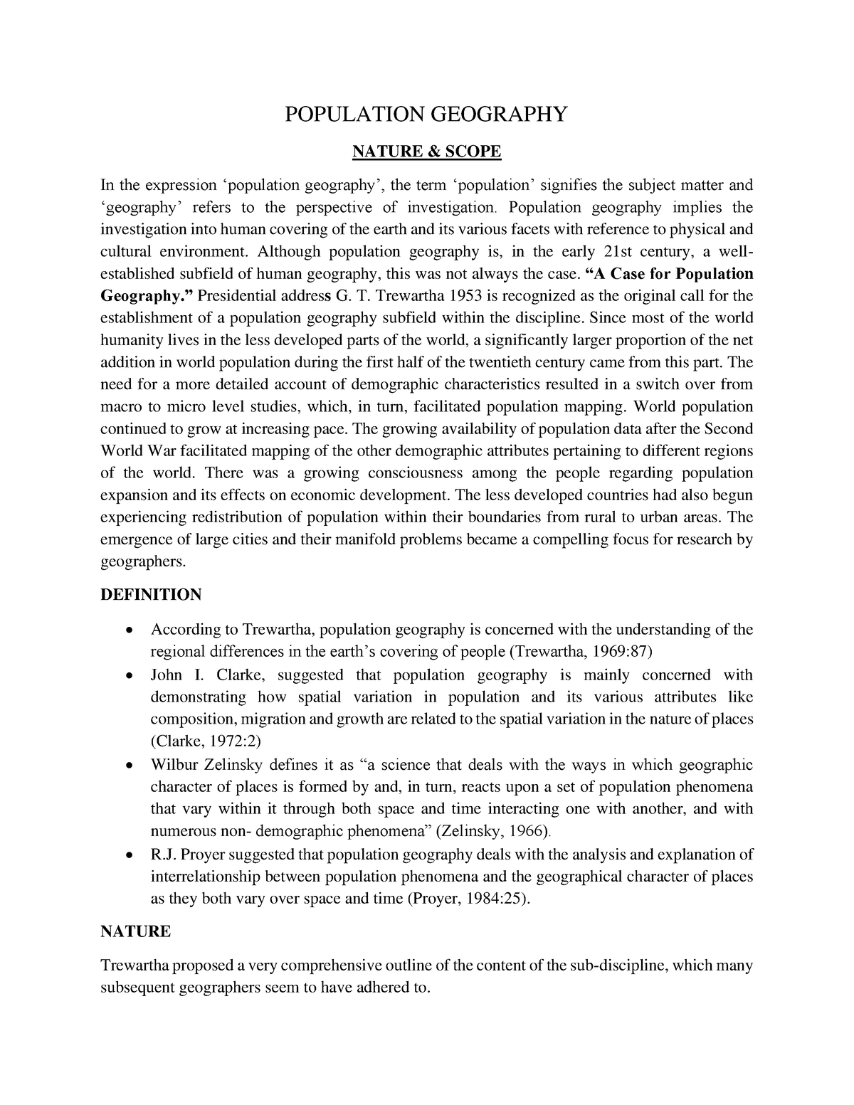 population geography dissertation topics