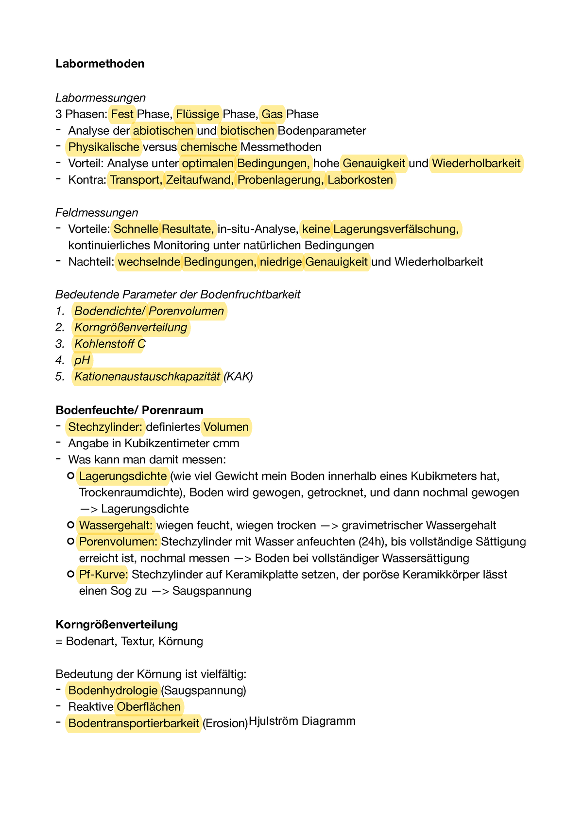 Labormethoden Labormethoden Labormessungen Phasen Fest Phase Fl Ssige Phase Gas Phase