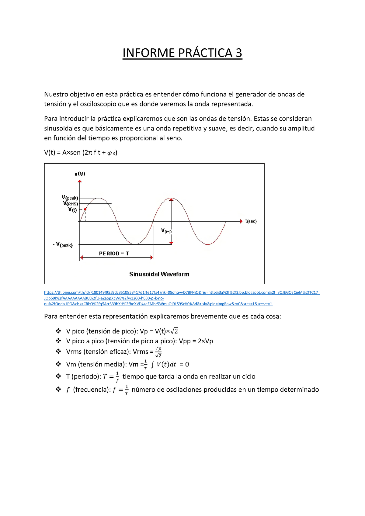 Práctica 3 - Practicas De Electricidad - INFORME PR¡CTICA 3 Nuestro ...